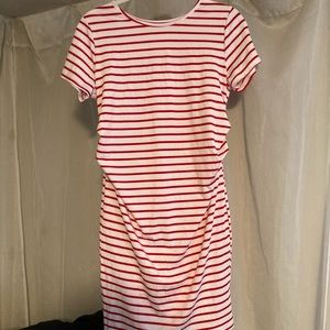 Striped maternity dress